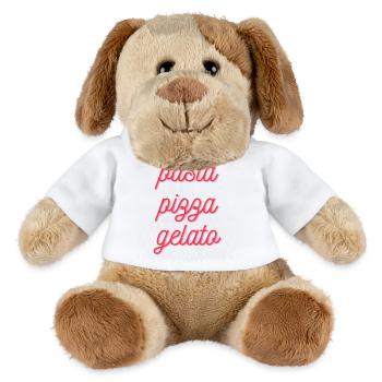 Pizza Pasta Gelato – Italienische LebensmitteltypografieDesign - MiniFeet® Hund Helge - Weiß - Vorne