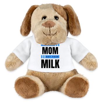 Pas ta mère Pas ton lait - Chien en peluche Helge MiniFeet® - blanc - Devant