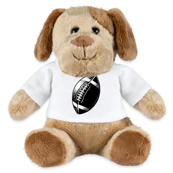 Football américain - Chien en peluche Helge MiniFeet® - blanc - Devant