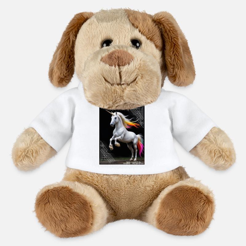 Wildes Einhorn - MiniFeet® Hund Helge - Weiß