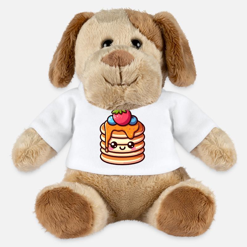 Kawaii Snack Stack T-Shirt Design - MiniFeet® Dog Helge - white