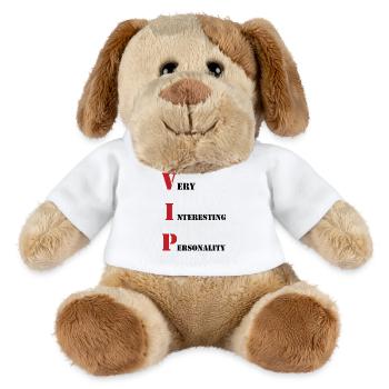 VIP : Personnalité très intéressante - Chien en peluche Helge MiniFeet® - blanc - Devant