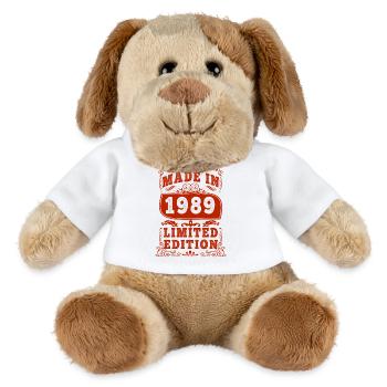 1989 Birthday 1989 Born in 1989 Birthday - MiniFeet® Dog Helge - white - Front