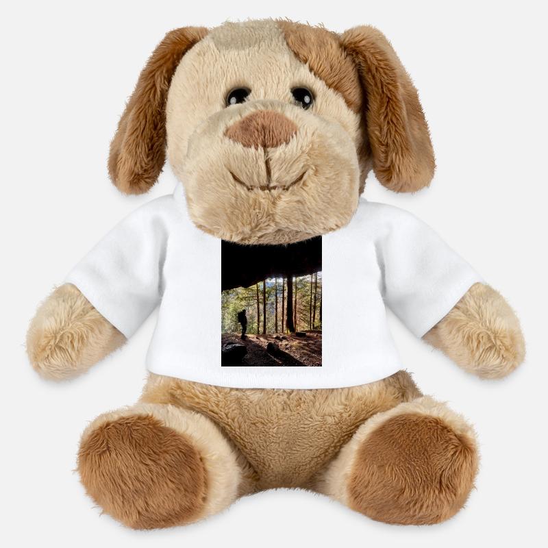 Waldwanderer Naturkunst Design - MiniFeet® Hund Helge - Weiß