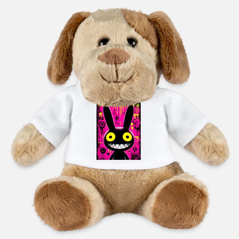 Bunny Black Urban Graffiti - MiniFeet® Hund Helge - Weiß