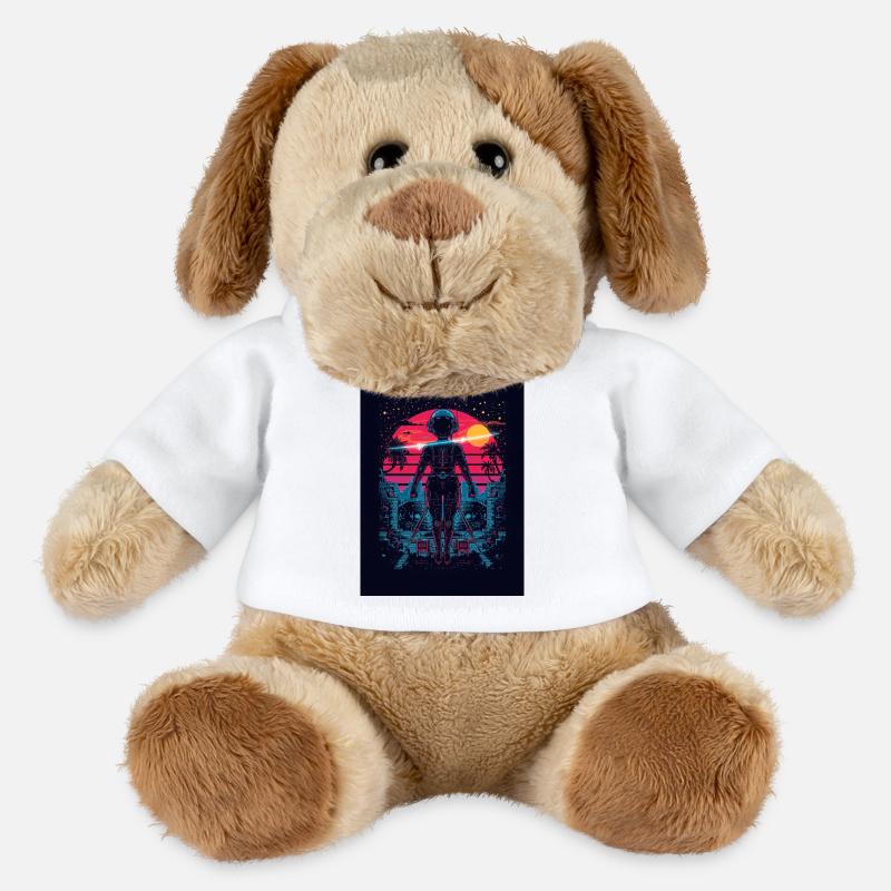 Astronaut Neon Sunset - MiniFeet® Dog Helge - white