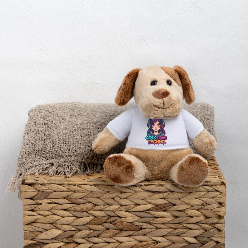 Techno Neon Mädchen MiniFeet® Hund Helge
