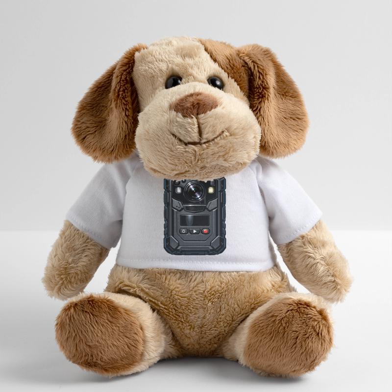 Illustration de caméra d’action robuste Chien en peluche Helge MiniFeet®