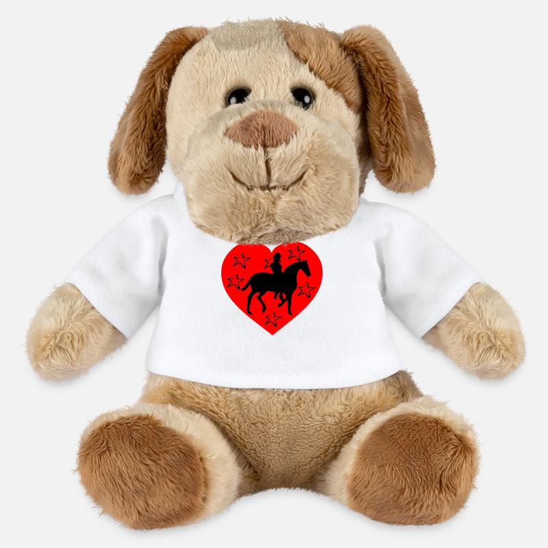 Cheval - Chien en peluche Helge MiniFeet® - blanc