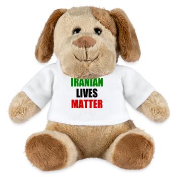 Iranian lives matter - Chien en peluche Helge MiniFeet® - blanc - Devant