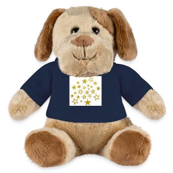 Sterne 🌟 - Chien en peluche Helge MiniFeet® - bleu marine - Devant