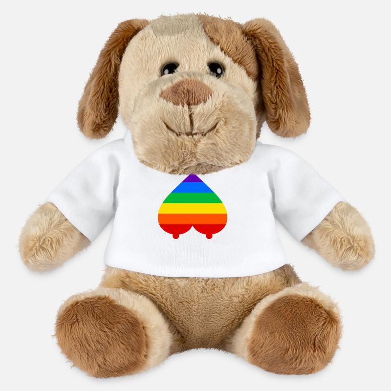 Regenbogen - MiniFeet® Hund Helge - Weiß