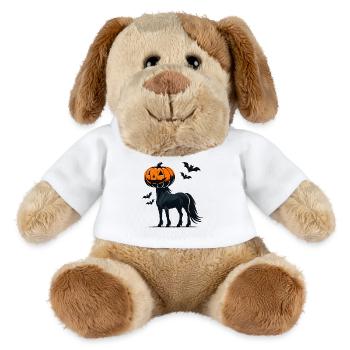 Horse with Pumpkin Head Waiting for Halloween - MiniFeet® Hund Helge - Weiß - Vorne