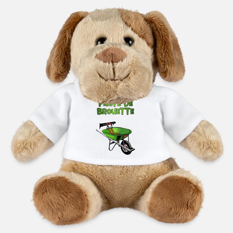 wheelbarrow driver - MiniFeet® Dog Helge - white