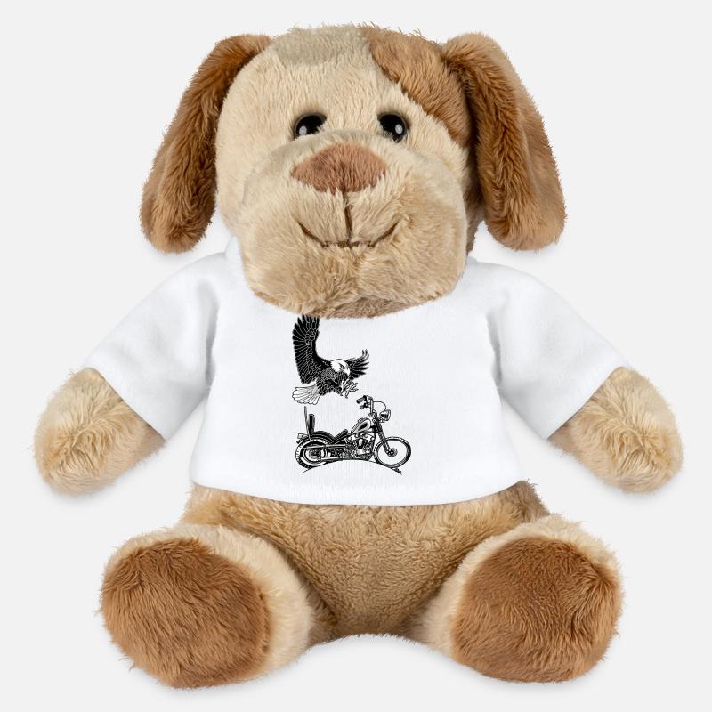 0906 eagle chopper knucklehead - MiniFeet® Dog Helge - white
