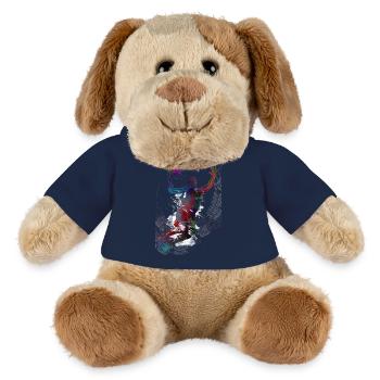 Sport de basket-ball #basketball - Chien en peluche Helge MiniFeet® - bleu marine - Devant