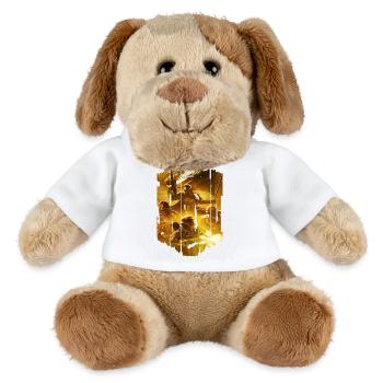 computer pc game technology gamer gaming modern - MiniFeet® Dog Helge - white - Front