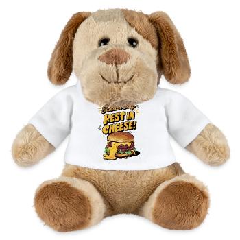 Summer Body : Repos dans le fromage Drôle de dicton d’été - Chien en peluche Helge MiniFeet® - blanc - Devant