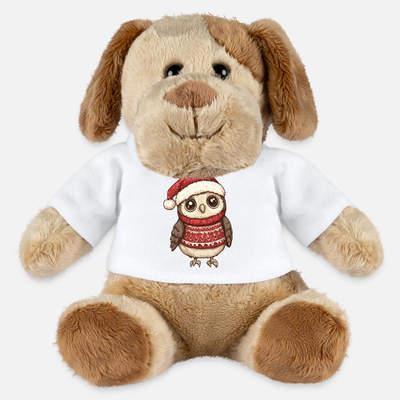 Eule Weihnachten - MiniFeet® Hund Helge - Weiß