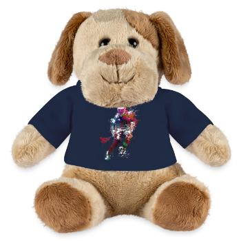 L’art du sport de crosse #lacrosse #sport - Chien en peluche Helge MiniFeet® - bleu marine - Devant