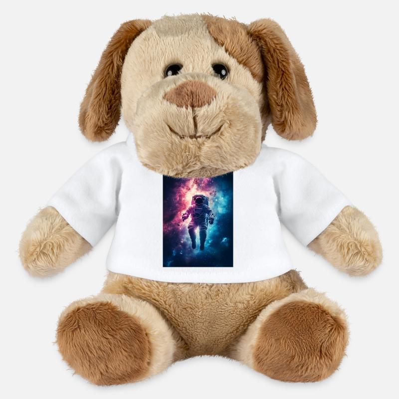 Astronaute 2 - Chien en peluche Helge MiniFeet® - blanc