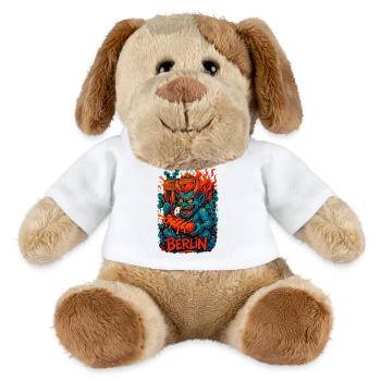 Berlin Oni – Currywurst Chaos - Chien en peluche Helge MiniFeet® - blanc - Devant