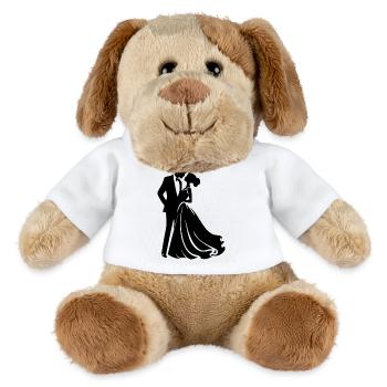 Ehepaar Braut Bräutigam - MiniFeet® Hund Helge - Weiß - Vorne