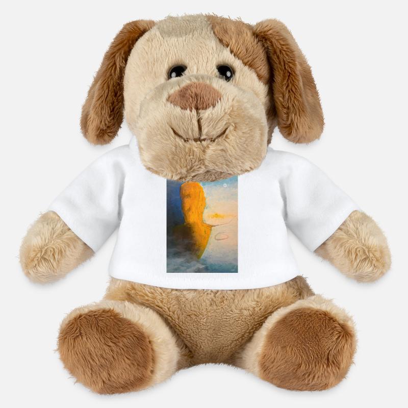 Abstract Multitude Human Silhouettes - MiniFeet® Dog Helge - white