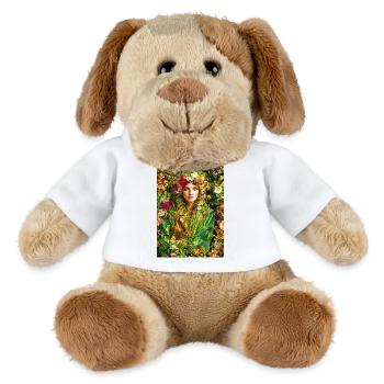 Frühlingsblüte Blumenkrone - MiniFeet® Hund Helge - Weiß - Vorne