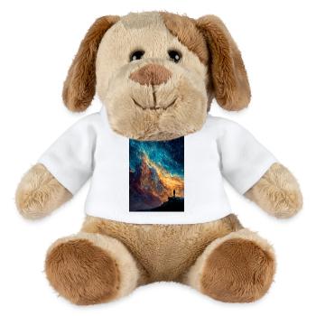 Vagabond des bords cosmiques - Chien en peluche Helge MiniFeet® - blanc - Devant