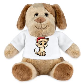 Noël chat - Chien en peluche Helge MiniFeet® - blanc - Devant