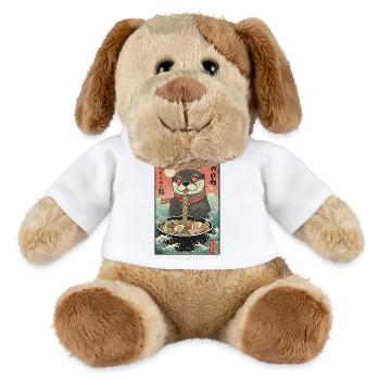 Kawaii Otter Ramen Nudeln - MiniFeet® Hund Helge - Weiß - Vorne
