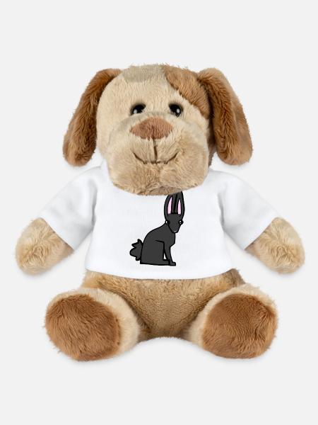 black bunny - MiniFeet® Dog Helge - white