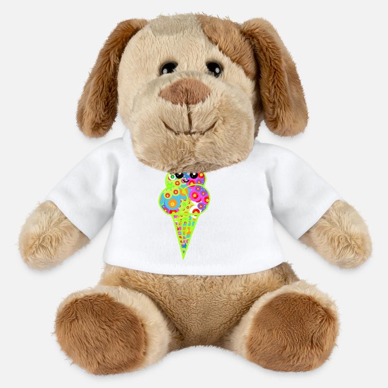 Retro Eis Vintage Kinder Kind 60er  - MiniFeet® Dog Helge - white