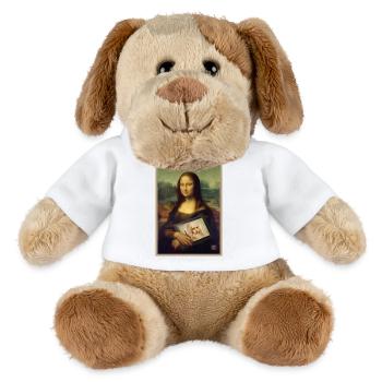 Mona Lisa Tablet Skizzen-Mashup - MiniFeet® Hund Helge - Weiß - Vorne