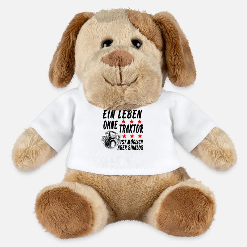 Traktor - MiniFeet® Hund Helge - Weiß