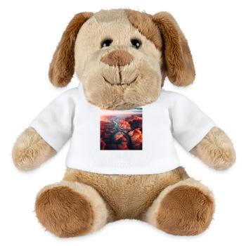 Fluss Landschaft - MiniFeet® Hund Helge - Weiß - Vorne