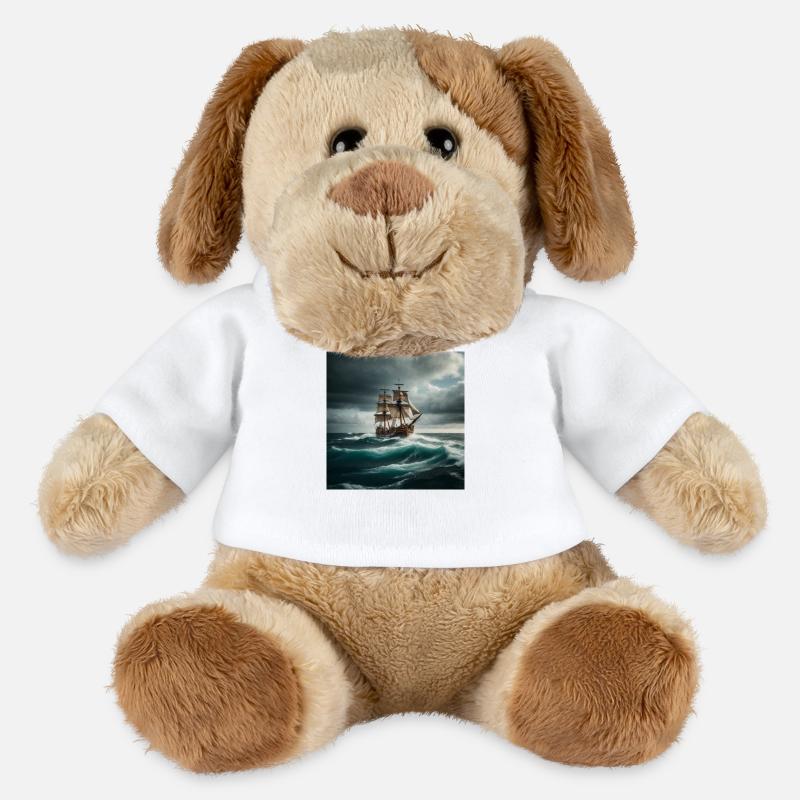 Piratenschiff - MiniFeet® Hund Helge - Weiß