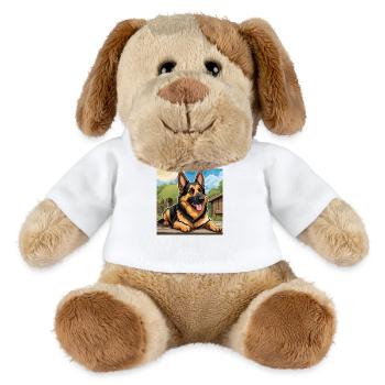 Chien de berger - Chien en peluche Helge MiniFeet® - blanc - Devant