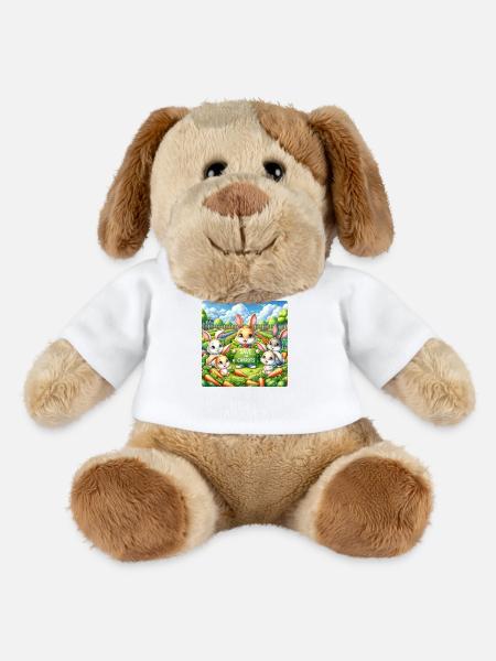Save the carrots - MiniFeet® Dog Helge - white