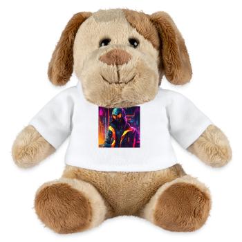 Futuristischer Mann - MiniFeet® Hund Helge - Weiß - Vorne