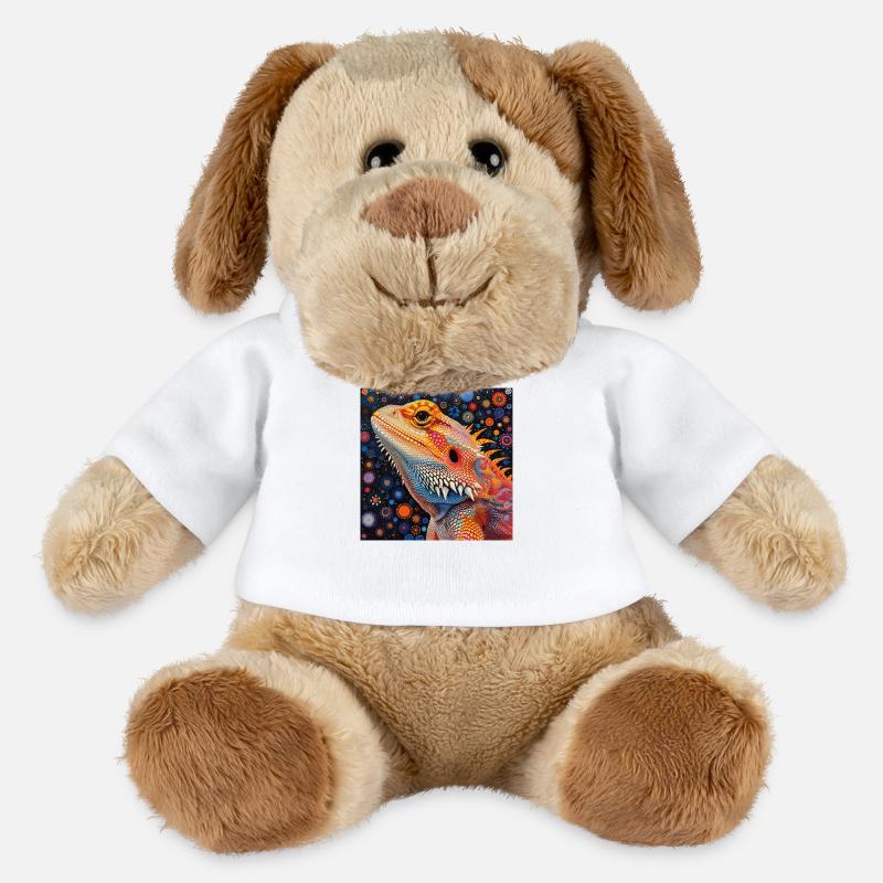 Bartagamen, bunt, tier, geschenk, geschenkidee - MiniFeet® Hund Helge - Weiß