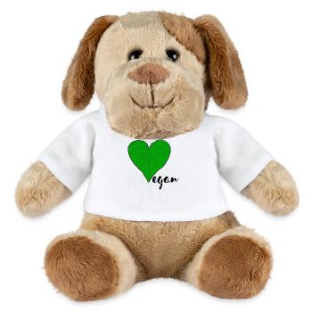 Vegan - MiniFeet® Dog Helge - white - Front