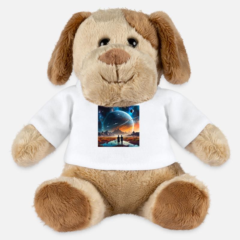 Firefly extraterrestre 24974 - Chien en peluche Helge MiniFeet® - blanc