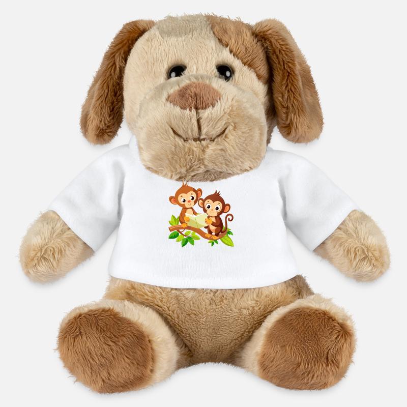 Jungle Junior: Verspieltes Affenabenteuer - MiniFeet® Hund Helge - Weiß