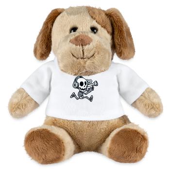 The cameraman makes his cinema with his camera - MiniFeet® Dog Helge - white - Front
