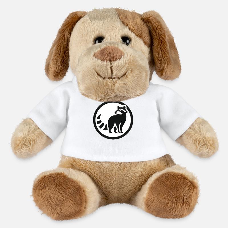 Waschbär Logo 2 - MiniFeet® Hund Helge - Weiß