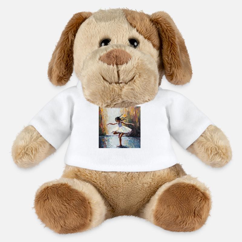 Dancing in the rain - MiniFeet® Dog Helge - white