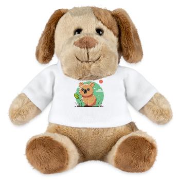 Design « Quokka Bliss » - Chien en peluche Helge MiniFeet® - blanc - Devant