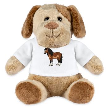 Fell horse real - MiniFeet® Dog Helge - white - Front